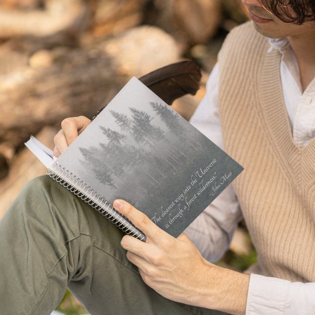 John Muir Quote Forest Wilderness  Notebook (In Situ)