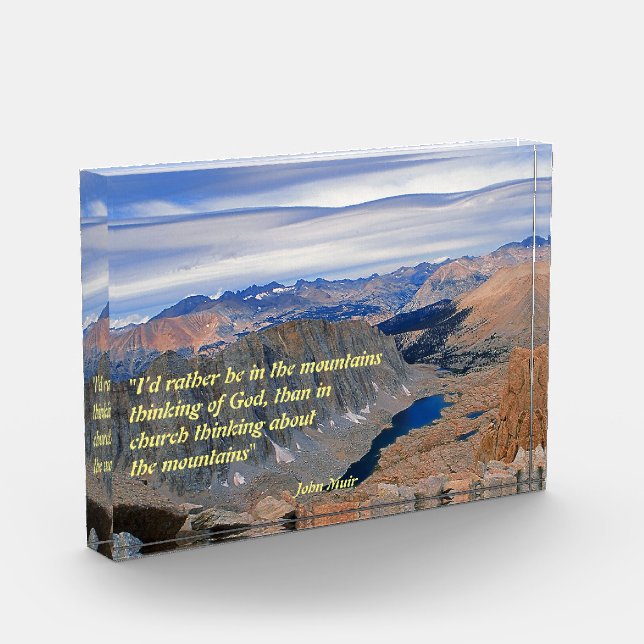 John Muir Quote Photo Block (Left)