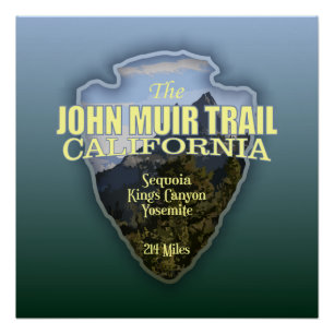 John Muir Trail (arrowhead) Poster