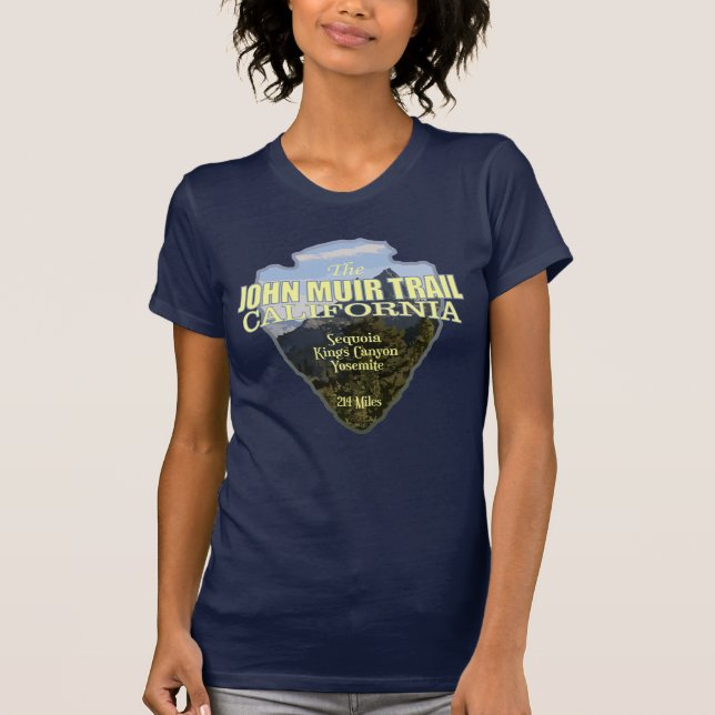 John Muir Trail (arrowhead) T-Shirt (Front)
