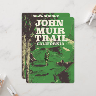 John Muir Trail California travel poster.