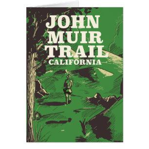 John Muir Trail California travel poster.