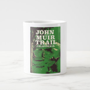 John Muir Trail California travel poster. Large Coffee Mug