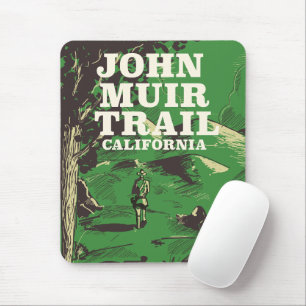 John Muir Trail California travel poster. Mouse Pad
