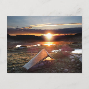John Muir Trail Camp Sunrise - Sierra Nevada Mount Postcard