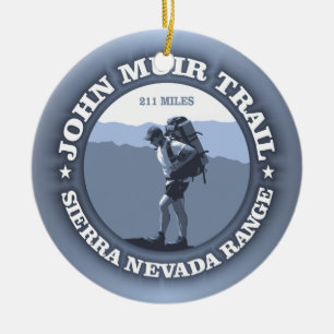 John Muir Trail Ceramic Ornament