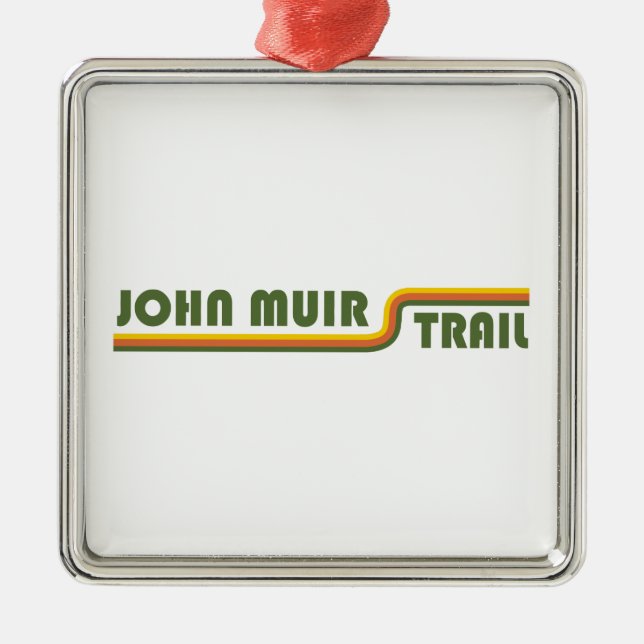 John Muir Trail Metal Ornament (Front)