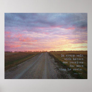 John Muir's Walk Poster