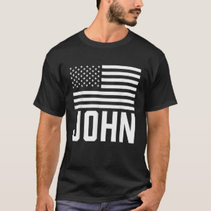John Name Forename Personalised Birthday Usa T-Shirt
