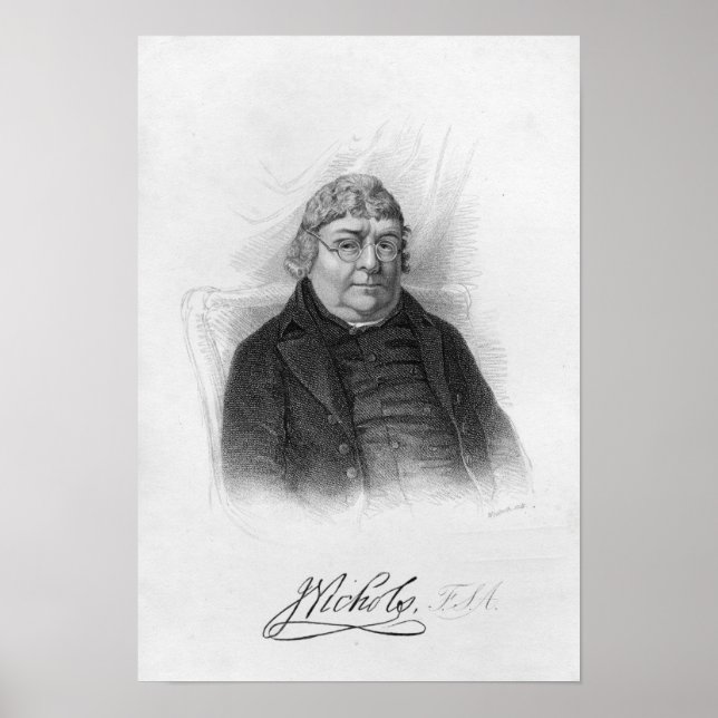 John Nichols, engraved by Woolnoth Poster (Front)