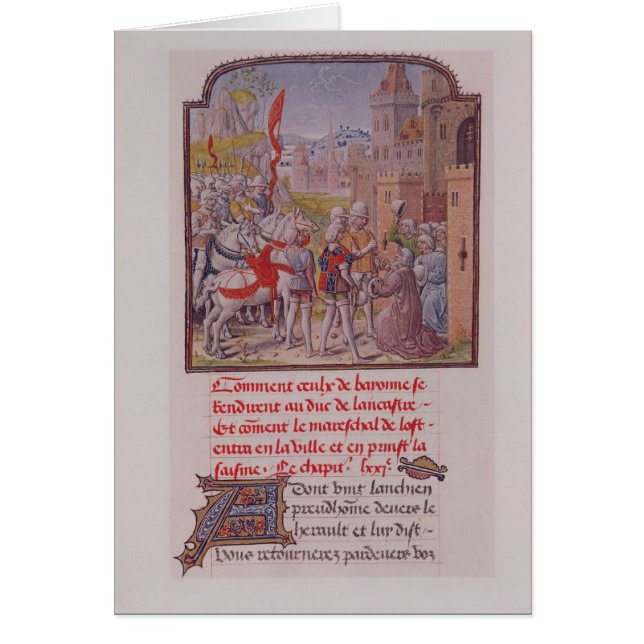 John of Gaunt being received by the citizens (Front)