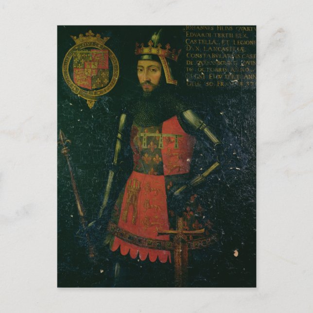 John of Gaunt, Duke of Lancaster Postcard (Front)