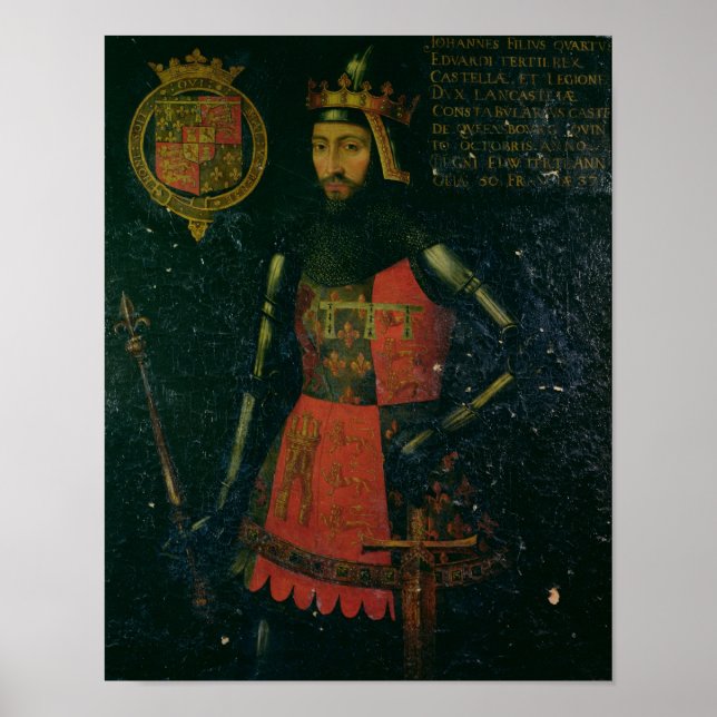 John of Gaunt, Duke of Lancaster Poster (Front)