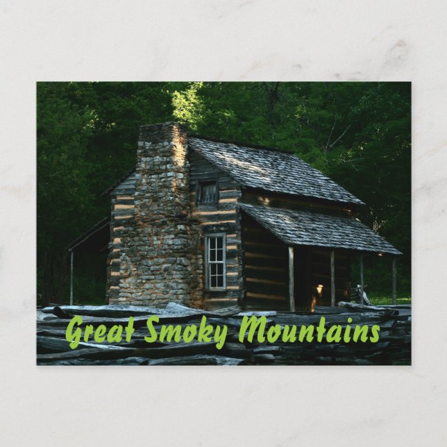 John Oliver Cabin - Great Smoky Mountains Postcard (Front)