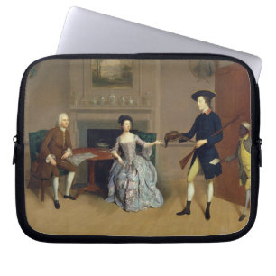 John Orde, with his wife Anne, and his eldest Son, Laptop Sleeve