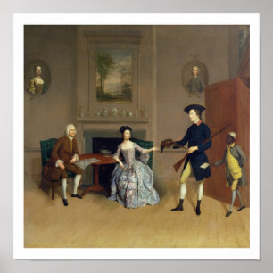 John Orde, with his wife Anne, and his eldest Son, Poster