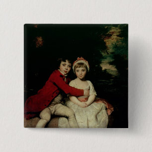 John Parker and his sister Theresa, 1779 15 Cm Square Badge