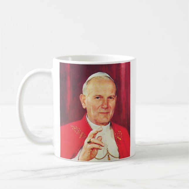 John Paul II Bishop of Rome Coffee Mug (Left)