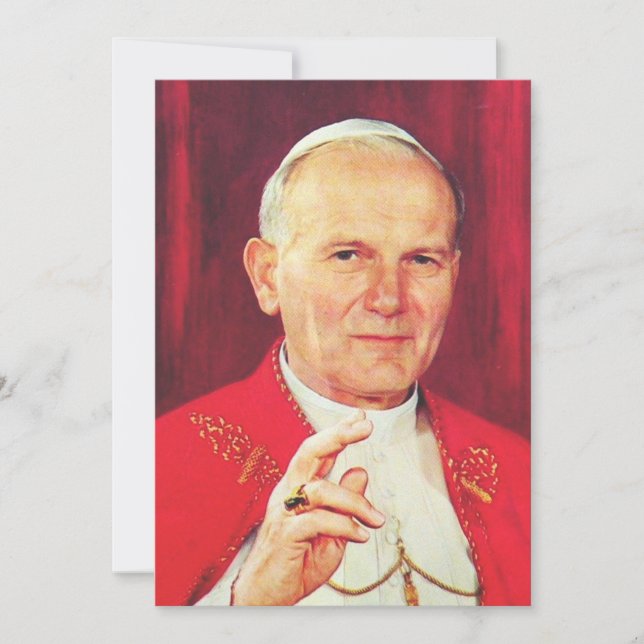 John Paul II Bishop of Rome Invitation (Front)