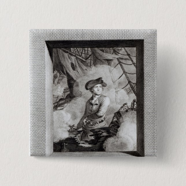 John Paul Jones 15 Cm Square Badge (Front)