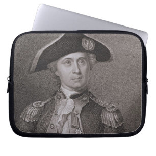 John Paul Jones (1747-92), engraved by James Barto Laptop Sleeve