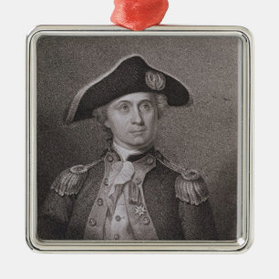 John Paul Jones (1747-92), engraved by James Barto Metal Tree Decoration