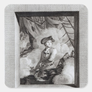 John Paul Jones Square Sticker
