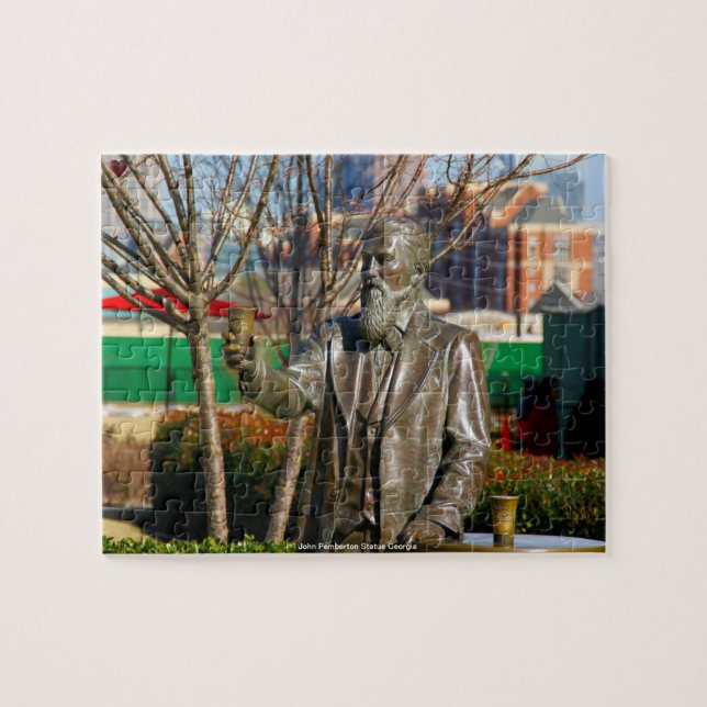 John Pemberton Statue Georgia. Jigsaw Puzzle (Horizontal)