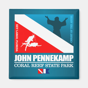 John Pennekamp SP (sq) Magnet
