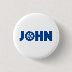 John Petrol Head 3 Cm Round Badge