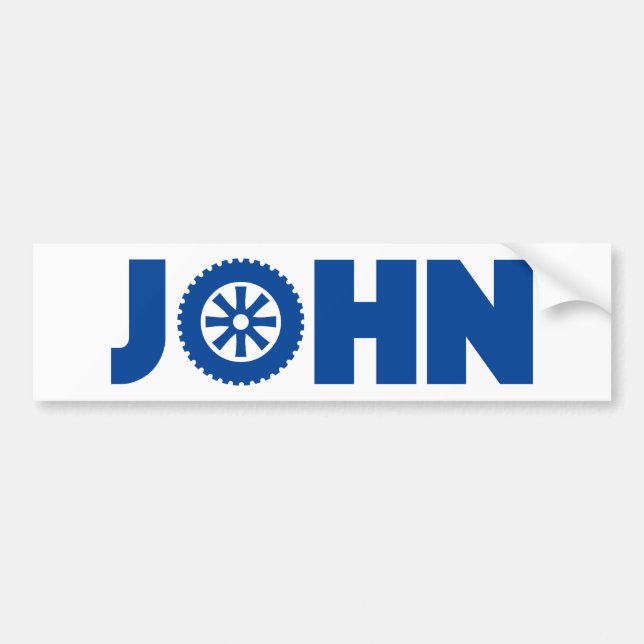 John Petrol Head Bumper Sticker (Front)