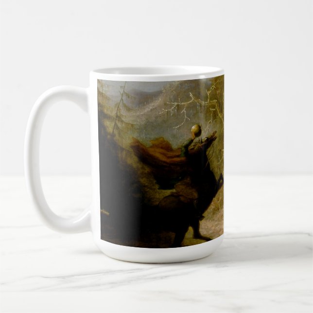 John Quidor Legend of Sleepy Hollow Headless Horse Coffee Mug (Left)