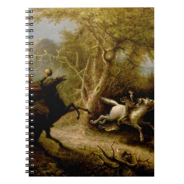John Quidor Legend of Sleepy Hollow Headless Horse Notebook (Front)