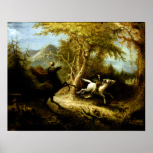 John Quidor The Headless Horseman Pursuing Ichabod Poster