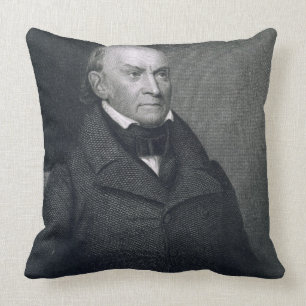 John Quincy Adams, engraved by John Wesley Paradis Cushion