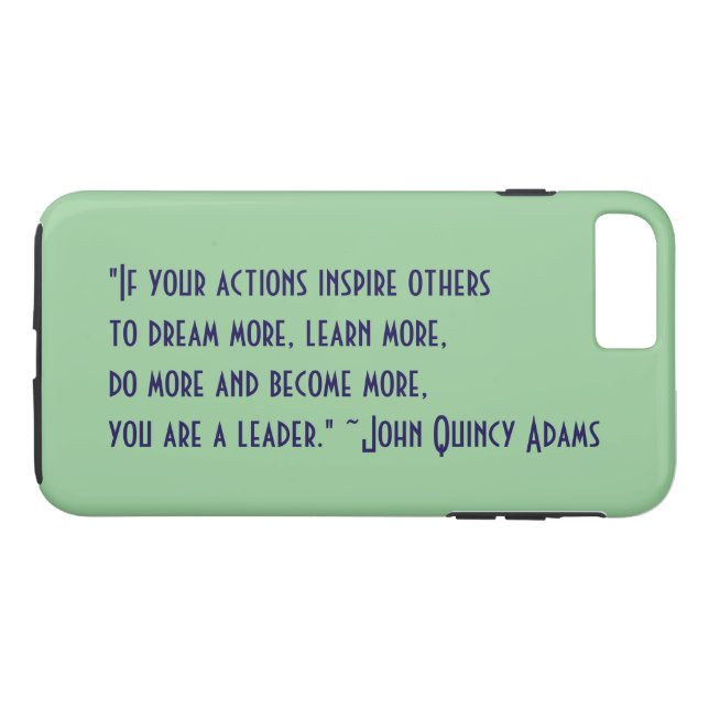 John Quincy Adams Leadership Quote Case-Mate iPhone Case (Back (Horizontal))