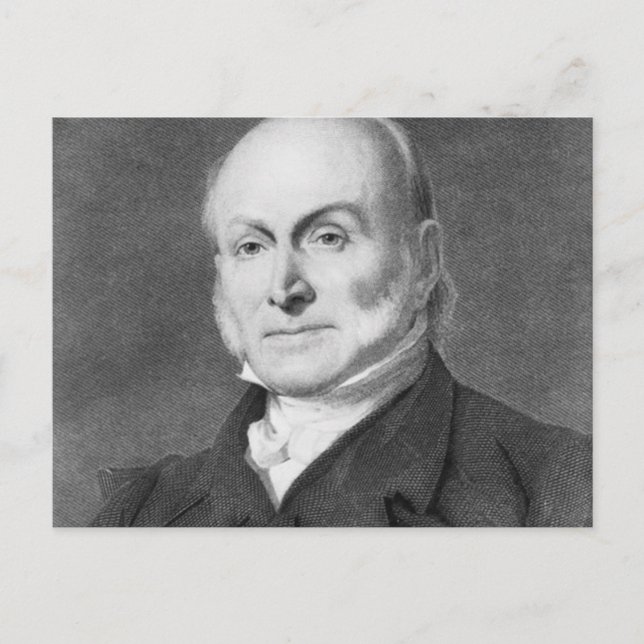 John Quincy Adams Postcard (Front)