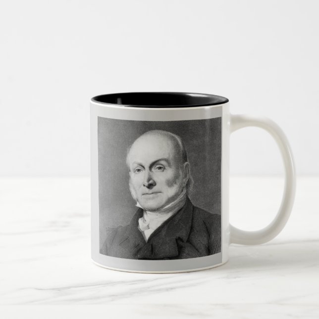 John Quincy Adams Two-Tone Coffee Mug (Right)