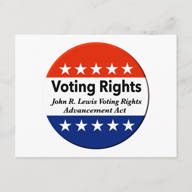 John R. Lewis Voting Rights Advancement Act Postcard (Front)