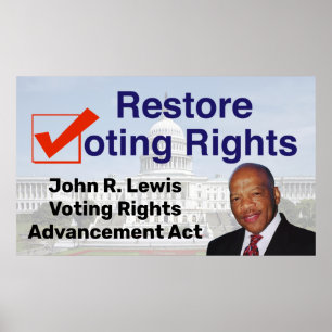 John R. Lewis Voting Rights Advancement Act Poster