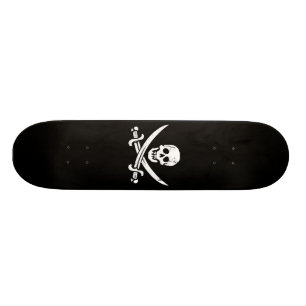 John Rackham (Calico Jack) Pirate Flag Jolly Roger Skateboard