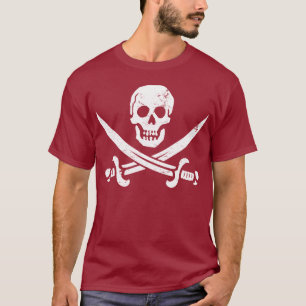 John Rackham (Calico Jack) Pirate Flag Jolly Roger T-Shirt