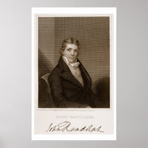 John Randolph (1773-1833) engraved by Thomas B. We Poster