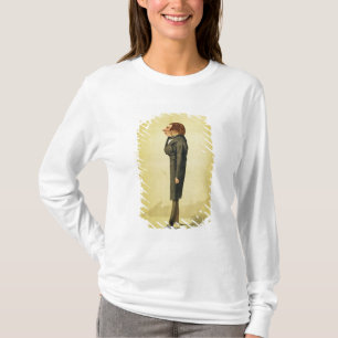 John Ruskin (1819-1900), caricature by Cecioni fro T-Shirt