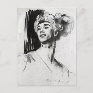 John Sargent: Vaslav Nijinsky in Le Pavillon Postcard