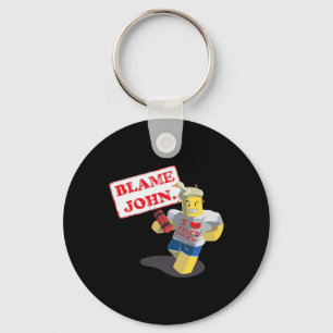 John Shedletsky I Love Fried Chicken! Funny Design Key Ring