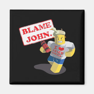 John Shedletsky I Love Fried Chicken! Funny Design Magnet