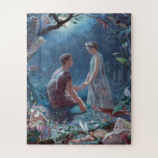 John Simmons Hermia and Lysander A Midsummer Night Jigsaw Puzzle (Vertical)
