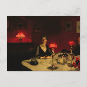 John Singer Sargent - A Dinner Table at Night Postcard