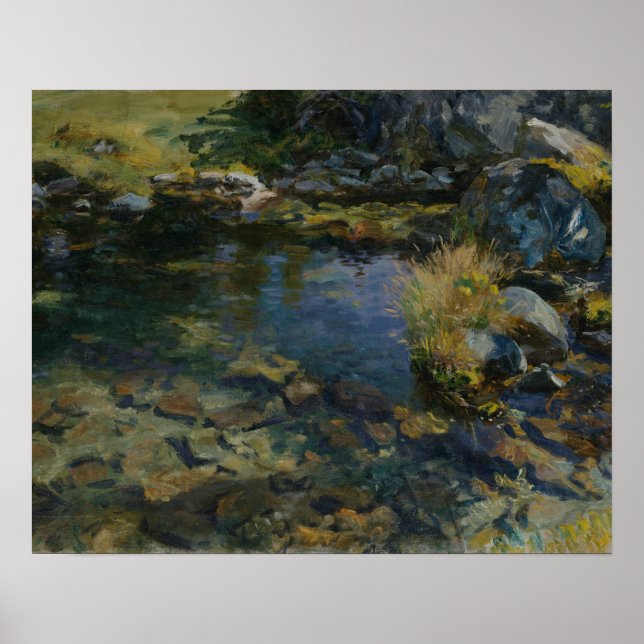 John Singer Sargent - Alpine Pool Poster (Front)